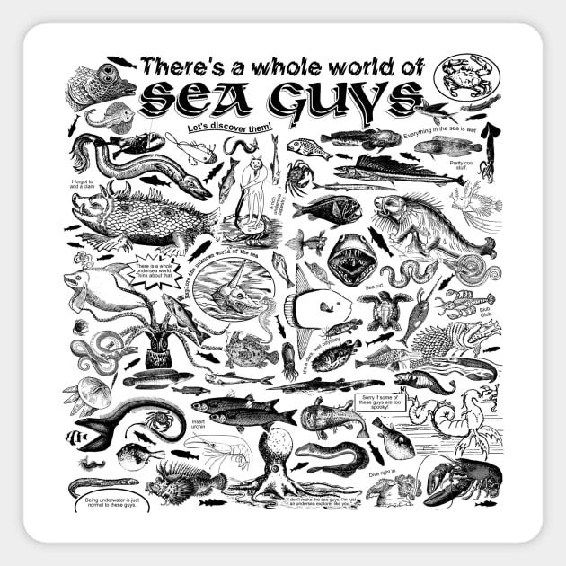 Sea Guys Magnet by Arcane Bullshit